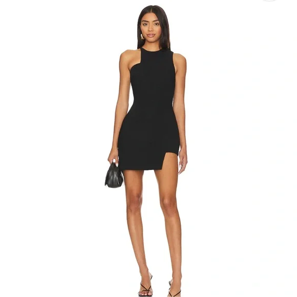 amanda uprichard dress black Amanda Uprichard Melby Dress Black main image 0